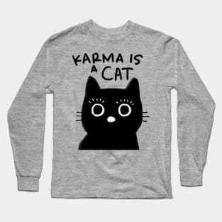 Black Cat Karma Midnight Long Sleeve T-Shirt